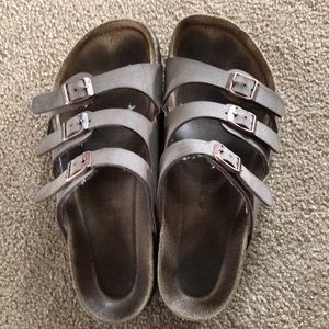 light brown birkenstocks